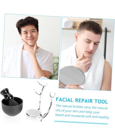 Angoily Men's Shaving Set - Razor Brush Bowl & Stand for Ultimate Grooming | Zinc Alloy Hair Care Kit - Buy Online on SooperMarket.com