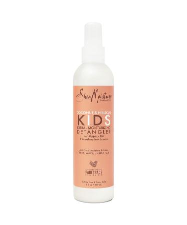 Sheamoisture Kids Extra Moisturizing Detangler for Curly Hair Coconut and Hibiscus Kids Detangler with Shea Butter 8 oz