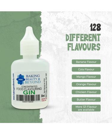 Baking Beauty and Beyond Concentrated Food Flavouring Oil - Food Grade Flavouring Oil for Candy Making Baking Lip Balm and Lip Gloss - Gin (10ml) - Buy Online on SooperMarket.com