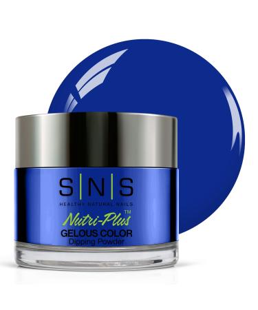 SNS Nail Dip Powder Color Dipping Powder - Blue Razz (Blue) CS101 - Long-Lasting Nail Color Lasts 14 Days - Low-Odor & No UV Lamp Needed - 1 oz. 1 Ounce (Pack of 1) Blue Razz