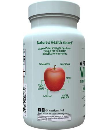 Country Farms Apple Cider Vinegar Capsules with Ginger, Cayenne, Maple - 90 Count - Buy Online on SooperMarket.com