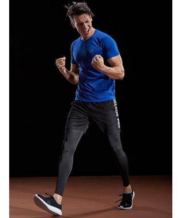NELEUS Men's Dry Fit Mesh Athletic Shirts - Black red blue - Medium - Buy Online on SooperMarket.com