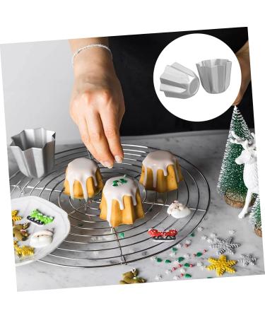Zerodeko Tyre Lever 6 pcs Durable Aluminum Tools Gold Supply Reusable Alloy Cuake Dessert D Mini Mold Molds DIY 7.5x7.5x6.5cmx3pcs Silverx3pcs - Buy Online on SooperMarket.com