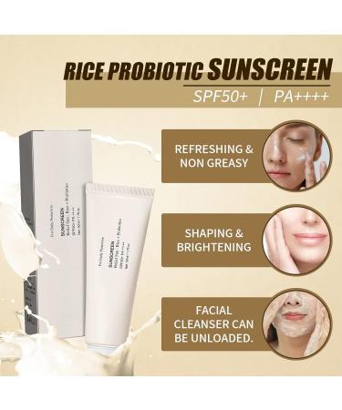 Rice Probiotic Sunscreen - Non-Greasy Moisturizing SPF for Rough and Bumpy Skin - Buy Online on SooperMarket.com