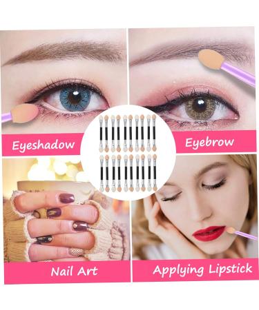 Baluue 40 Pcs Latex Eye Shadow Stick Eye Makeup Tool Eye Shadow Applicator Double Sided Eyeshadow Plastic 7.5cmx2pcs Assorted Colorx2pcs - Buy Online on SooperMarket.com