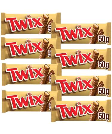 Chocolate Bundle With Twix Twin Chocolate Bars 50g (8 Pack)