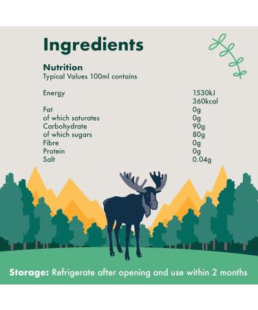 St Lawrence Gold Organic Maple Syrup 250ml - Grade A Pure Canadian Amber Maple Syrup - Buttery Caramel Taste - Gluten Free Vegan - 1 Pack - Buy Online on SooperMarket.com
