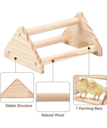 GINTUTO Pine Wooden Chick Jungle Gym Roosting Bar - Small Chicken Perch Toys for Coop and Brooder - Ideal for Large Bird Baby Chicks and Parrots - Buy Online on SooperMarket.com