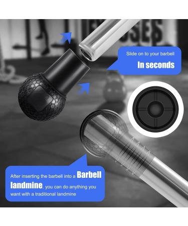 HXD-ERGO Landmine Attachment for Barbell  Turn Any Surface into a Barbell Landmine Exercise - Press  Row  Spin  Split Squats  Natural Rubber Barbell Landmine Attachments  Fits 2'' Olympic Bars - Buy Online on SooperMarket.com