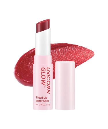 Unicorn Glow Tinted Lip Water Stick 01 Secret - Super Stay Ink Lip tint lip stain lipstick | high pigment color  longwear  weightless  moisturizing cruelty free  long lasting lip tint waterproof lipstick  non sticky lip
