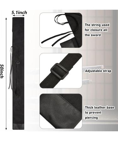 Black Sword Bag Set for Samurai Cosplay - Katana Carry Case with Strap for Halloween Party - Buy Online on SooperMarket.com