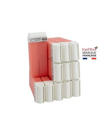Epilwax Royal Depilation Set | Professional Wax Warmer & 12 Roll-On Wax - Complete Hair Removal Kit with Strips & Aftercare Oil - Rose Series - Buy Online on SooperMarket.com