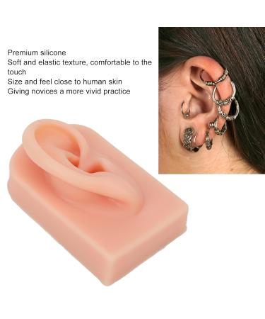Fallen Ear Model - Soft Silicone Right Ear for Piercing Training & Headphone Display (Light Skin Color) - Reusable & Multi-Purpose - Buy Online on SooperMarket.com
