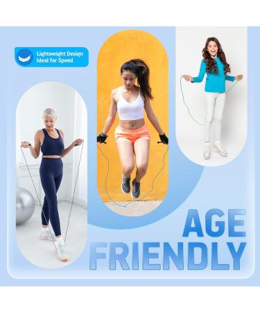 Portum Springs Adjustable Speed Jump Rope - Fitness Rope for Men Women & Kids - 2.8m Lightweight Skipping Rope for Effective Workouts - Buy Online on SooperMarket.com