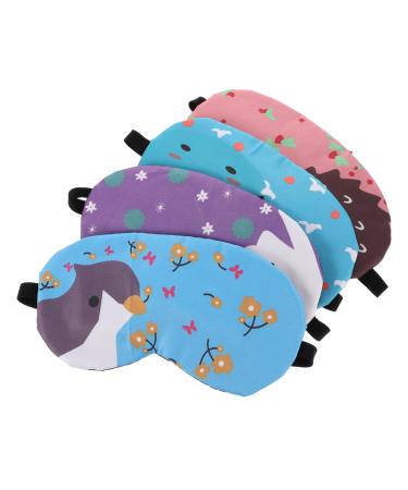 Healeved 1 Set 4pcs Ice Pack Eye Mask Blocking Sleep Masks Eye Masks Eye Blinders Sleeping Cooling Sleep Mask Sleeping Mask Shading Eye Patch Cold Eye Patch Cold Compress Eye Mask Hedgehog