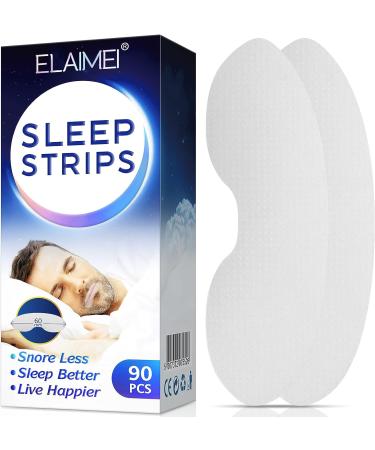 90 PCS Mouth Tape for Sleeping - Anti Snoring Strips for Nasal Breathing - Improve Sleep Quality & Instant Relief - Buy Online on SooperMarket.com