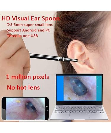 Jteremy 5.5mm HD Visual Ear Camera | 3-in-1 WiFi Ear Endoscope with 6 LED Light | Ear Wax Removal Tool - Buy Online on SooperMarket.com