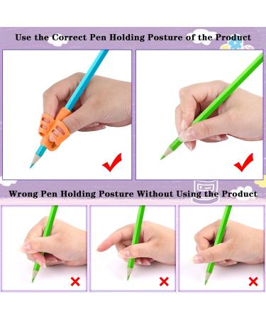 Sannix 16-Piece Pencil Handles for Kids | Handwriting Grip Correction & Writing Aid | Perfect for Toddlers Preschool Students 2 Styles - Buy Online on SooperMarket.com