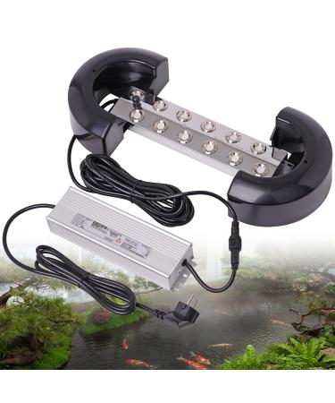 Mogoulua fog maker 12 Head ultrasound fog with 400W waterproof power supply heavy 8.5l/h fog inner courtyard fog humidifier pond fog for horticultural greenhouse landscape