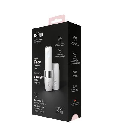 Braun Mini Electric Facial Hair Remover for Women - Quick, Gentle, and Portable with Smartlight - Ideal for Upper Lips, Chin, and Cheeks - Perfect for On-the-Go Makeup Application - Buy Online on SooperMarket.com