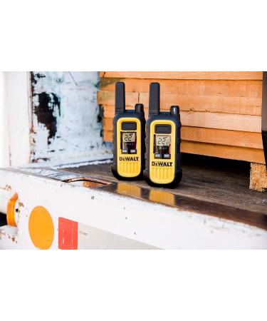 DEWALT DXFRS300 Heavy Duty Walkie Talkies - Waterproof, Shock Resistant, Long Range, Rechargeable Two-Way Radio (2 Pack) - Buy Online on SooperMarket.com