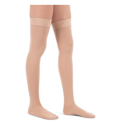 Jomi Compression Thigh High 20-30mmHg Premiere Closed Toe - Beige Large (1 Pair) - Made in USA - Buy Online on SooperMarket.com