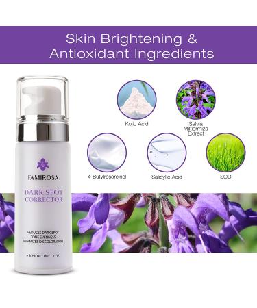 Dark Spot Remover Serum for Face & Body | Age Sun Spots, Freckles, Melasma Treatment | 4-Butylresorcinol, Kojic Acid, Hyaluronic Acid - 50ml - Buy Online on SooperMarket.com
