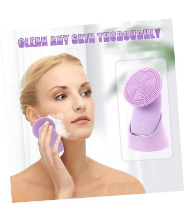Didiseaon 1pc Facial Cleanser Face Cleansing Brush Cleanser Brush Waterproof Face Brush Deep Cleansing Face Brush Face Cleaning Tool Charging Mode Exfoliating Brush Silica Gel Purple - Buy Online on SooperMarket.com