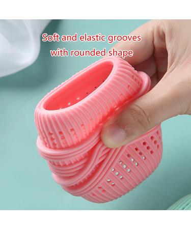 MULAIDI TPE Laundry Ball Multifunction Cleaning Remover Supplies For Bedroom Sofa Blanket Throw Blanket Cleaning Laundry Ball For Washing Machine Pink - Buy Online on SooperMarket.com