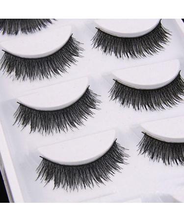 Bluelans 5 Pairs Long Cross False Eyelashes - Thick Black Eyelash Extensions for Stunning Makeup - Buy Online on SooperMarket.com