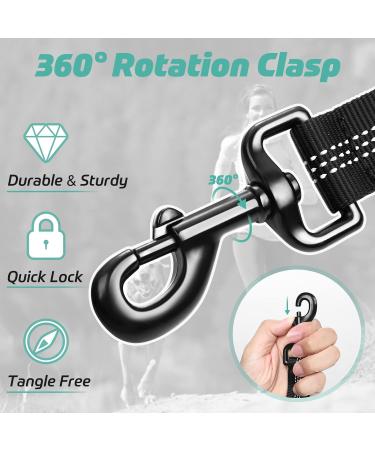 rabbitgoo Bungee Dog Leads for Medium Large Dogs Anti Pull Tactical Lead Rope with 2 Padded Traffic Control Handles for Military Dog Training and Walking Quick Lock Release Black 95-125cm 95-125 cm (Pack of 1) Black - Buy Online on SooperMarket.com