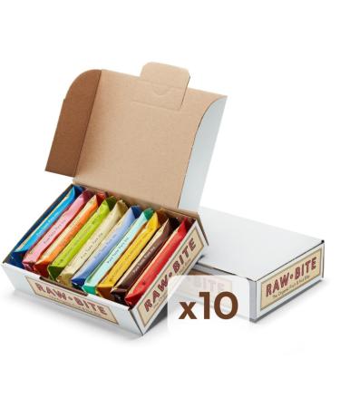 Rawbite Riegel Tasting Box I 10 Bio Nuss bar Investigation box I Different varieties I Datteln and N ssen I vegan gluten-free lactose-free I contains sugar I 10 x 45-50g