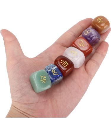 Crystal Rough Stone Raw Stones Runites Gift Runes Sanskrit Gifts Set Presents Tools - Buy Online on SooperMarket.com