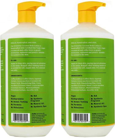 Alaffia Everyday Coconut Hydrating Body Lotion 64 Fl Oz (2 Pack) | Moisturizing Coconut Oil for Soft & Supple Skin | Normal to Dry Skin Support - Buy Online on SooperMarket.com