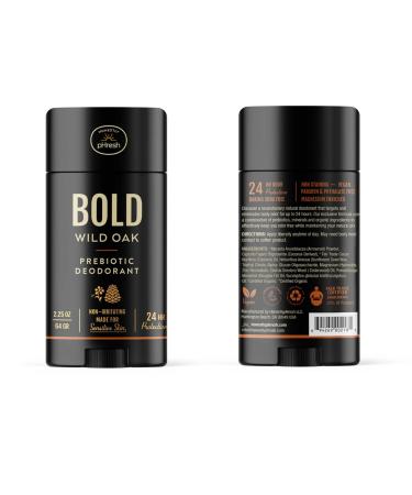 Honestly pHresh Natural Prebiotic Deodorant for Men Baking Soda & Aluminum Free Safe for Sensitive Skin 24 Hour Odor Protection 2.25 Oz Bold Wild Oak - Buy Online on SooperMarket.com