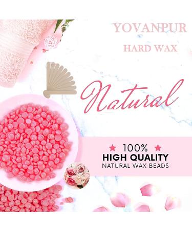 Yovanpur Hard Wax Beads (300g/10.5oz) for Hair Removal - Painless & Natural Body Wax Beans for Sensitive Skin - Ideal for Facial, Eyebrow, Legs, Armpit, Bikini, Back and Chest - At-Home Waxing Solution - Buy Online on SooperMarket.com