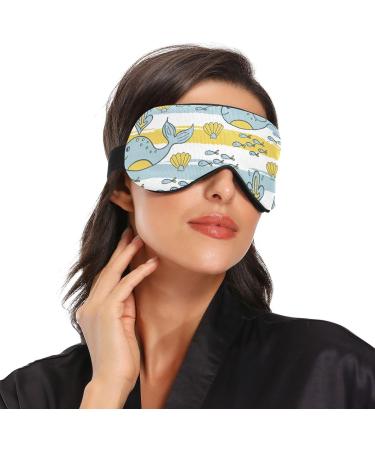 Haskirky Light Blocking Breathable Eye Mask for Adults - Ideal for Travel, Yoga, Meditation, and Deep Sleep - Adjustable and Comfortable - Dolphin Fish Cora Design - Buy Online on SooperMarket.com