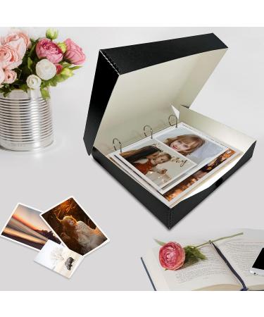 Lineco LIN-733-BB3D Archival Oversized 3-Ring Album Box with Clamshell Lid - Black (1 Pack) - Buy Online on SooperMarket.com