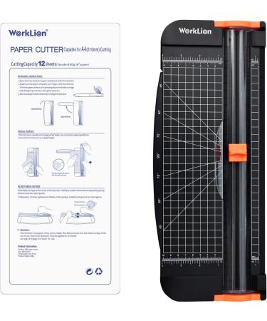 WORKLION Paper cutter - A4 Paper Craft cutter with Security blade for cut Gift Card  Coupon  Label  Cardstock  Photo  12 inch black office paper trimmer - Buy Online on SooperMarket.com