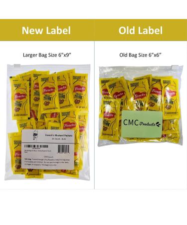 Frenchs Mustard Packets - 25 Count Single Serve Condiment Packs in Slide Seal Bag - Buy Online on SooperMarket.com