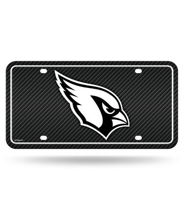 Rico Industries NFL Carbon Fiber Metal Trailer 8.5" x 11" Ideal for Truck Car SUV Arizona Cardinals