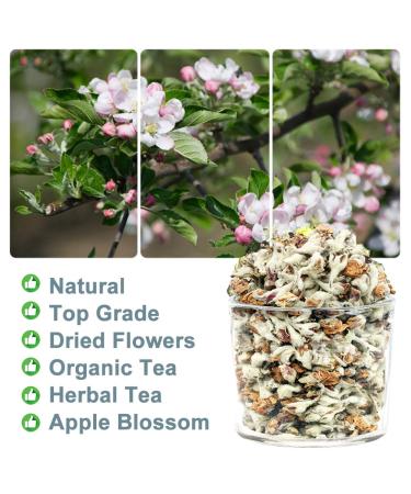 Organic Apple Blossom Flower Tea - Anti-Acne & Freckles | 50g Dried Loose Tea - Buy Online on SooperMarket.com