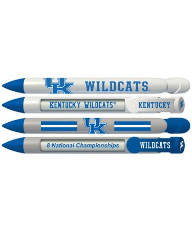 Greeting Pen University of Kentucky Wildcats Rotating Message Pens - 4 Pack (8001) Officially Licensed Collegiate Product