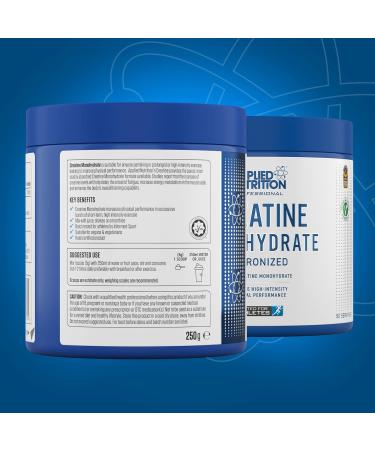 Applied Nutrition Creatine Monohydrate Powder - 250g (50 Servings), Boosts High-Intensity Performance, Unflavoured - Buy Online on SooperMarket.com