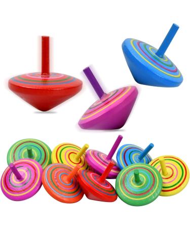 Xzeemo 30-Piece Colorful Wooden Gyro Toy Set - Roundabout & Clamps Gift for Children's Birthdays | Fun Educational Wooden Toys - Buy Online on SooperMarket.com