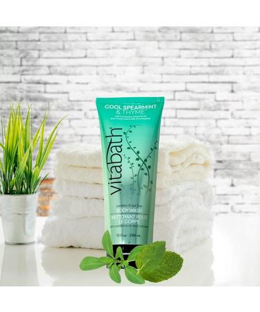 Vitabath Cool Spearmint & Thyme Body Wash and Body Polish Combo - 10 oz (Pack of 1) | Cruelty-Free & Paraben-Free | Moisturizing Bath Cleanser - Buy Online on SooperMarket.com