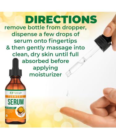 All-Natural Turmeric Serum for Face & Body | Brightening Acne-Fighting Pore-Minimizing Skin Repair - Buy Online on SooperMarket.com