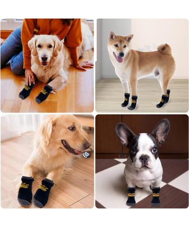 2 Pairs Anti Slip Dog Socks Paws Stop Licking Dog Grip Socks Pet Paw Protector Dog Boots Dog Claw Socks Dog Shoes Dog Slippers with Adjustable Strap for Puppy Dog Indoor Outdoor Hardwood Floor Walking M - Buy Online on SooperMarket.com
