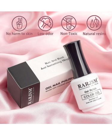 RARJSM Translucent Sheer Pink Gel Nail Polish - Soak Off Clear Pink French Manicure Jelly Nail Varnish - 1pcs 15ml for Salon or DIY Nail Art - Buy Online on SooperMarket.com