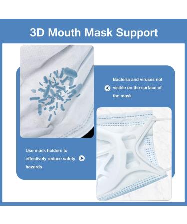 3D Silicone Bracket for Bandana - Mask Inner Support Frame for More Breathing Comfort (10 White) - Buy Online on SooperMarket.com